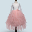 Children's Lace Long-sleeved White Lace Princess Dress