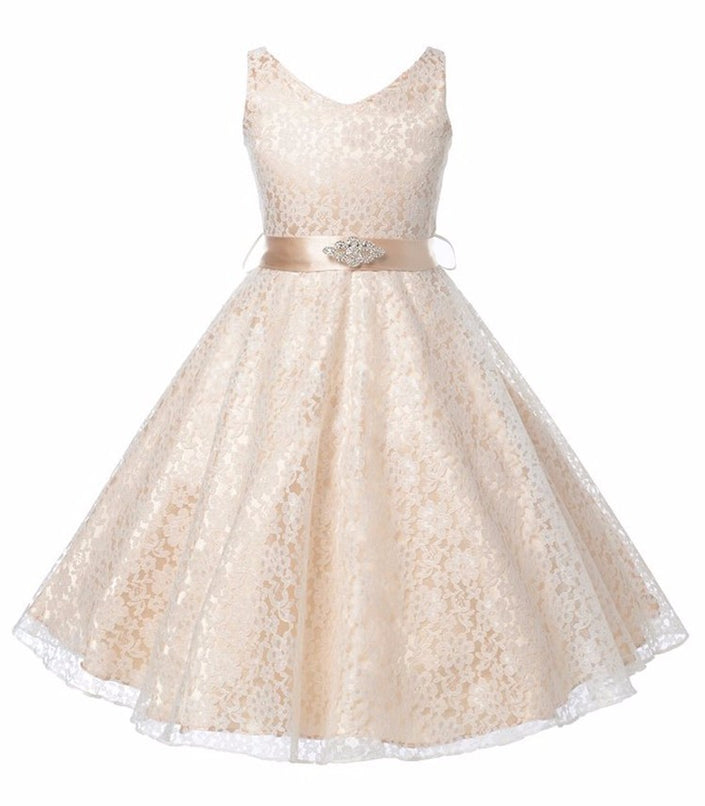 Girls Lace Occasion  Dress