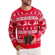 Men's Round Neck Loose Jacquard Christmas Knitwear