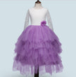 Children's Lace Long-sleeved White Lace Princess Dress
