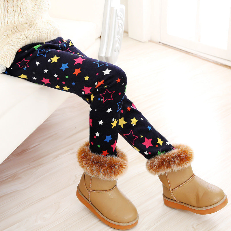 Girls' Multiple Design Warm Leggings