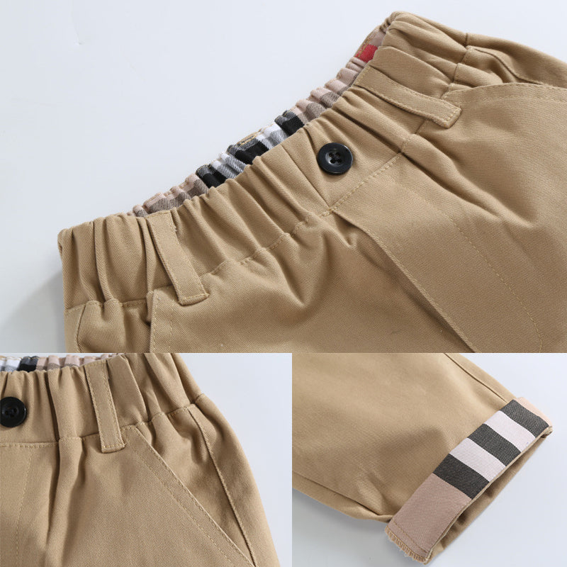 Boys Khaki Trousers