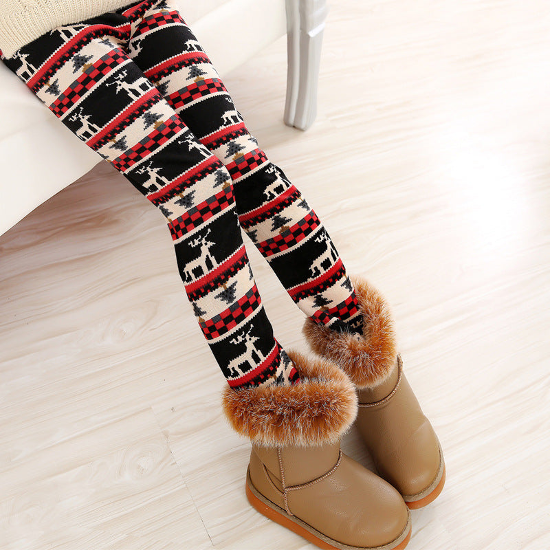Girls' Multiple Design Warm Leggings