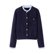 Women's Pleated Lace Collar Jacket