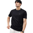 Color -blocked Round-neck T-shirt For Men With Personalized Artistic Signature Embroidery