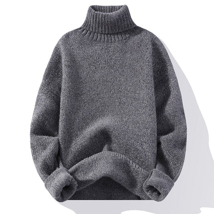 Autumn And Winter Thickened Casual Turtleneck Knitwear