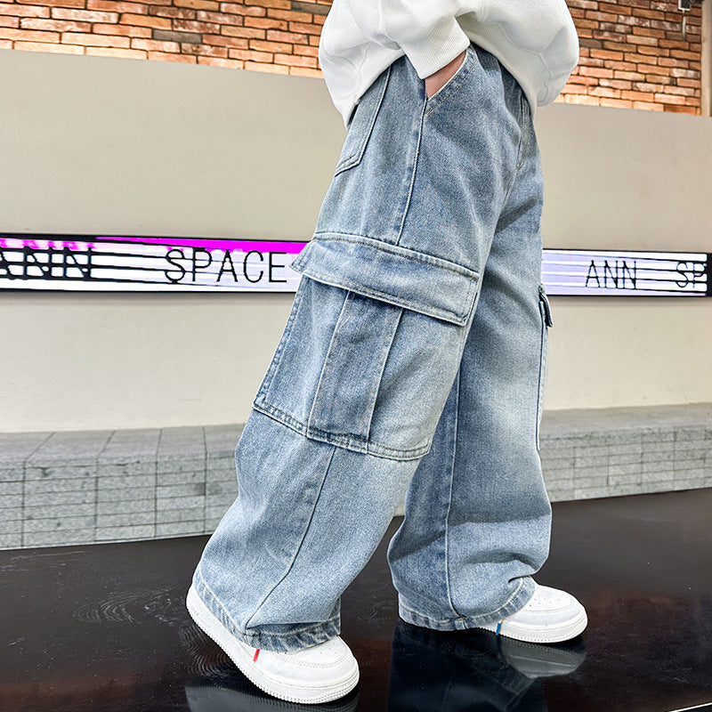 Boys Cargo Jeans