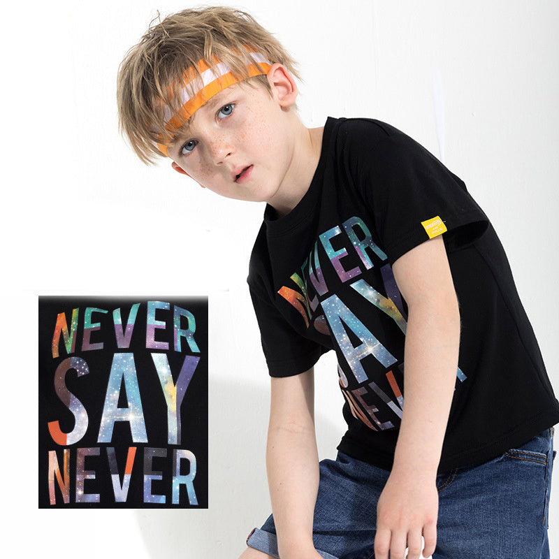 Kid's letter print T-shirt