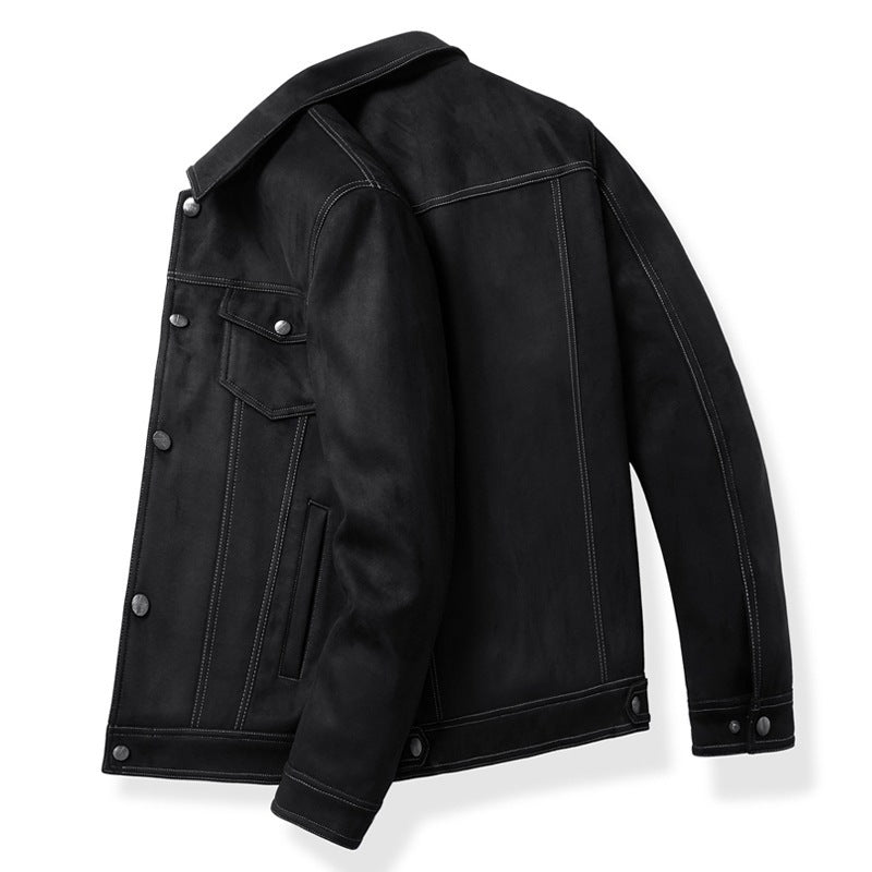 Spring New Suede Jacket For Men