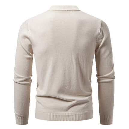 Men's Casual Knitted Fashion Cable Loose V-Neck Cardigan