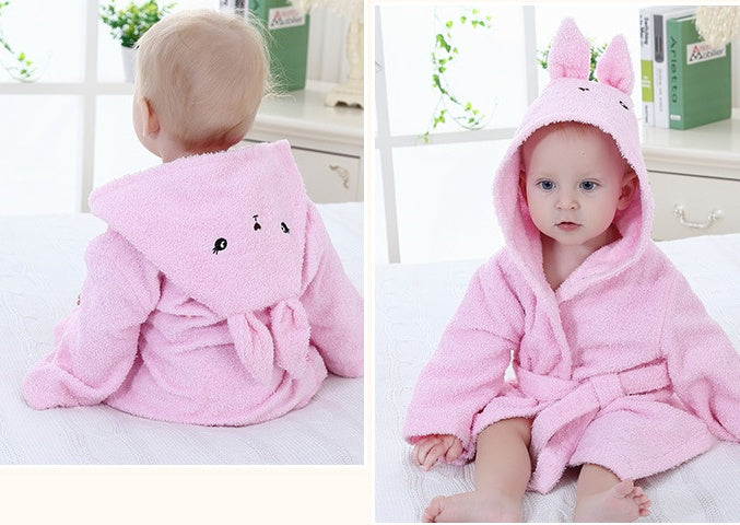 Animal Modeling Baby Bathrobe