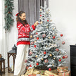 Flocked Spruce Christmas Tree