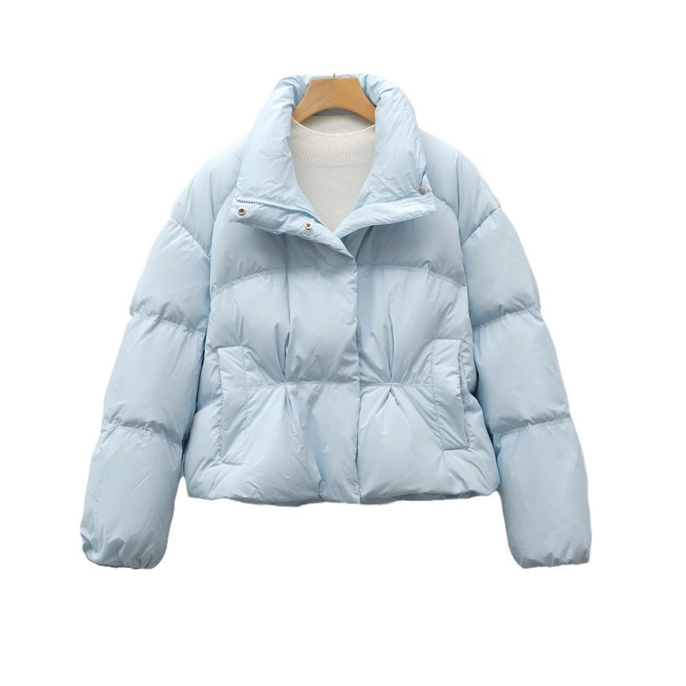 Solid Color Simple Down Jacket For Women