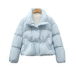 Solid Color Simple Down Jacket For Women
