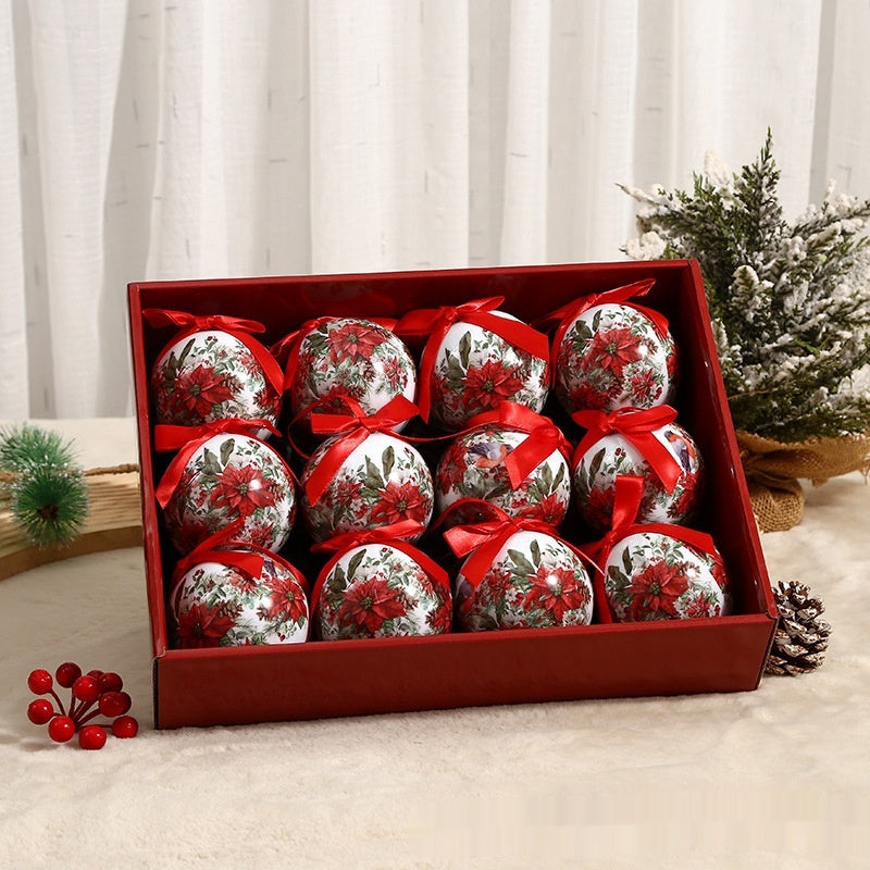 Exquisite Pattern Christmas Tree Ornament Ball