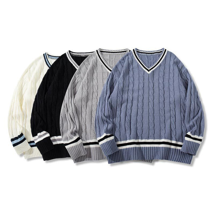 American Style V-neck Sweater