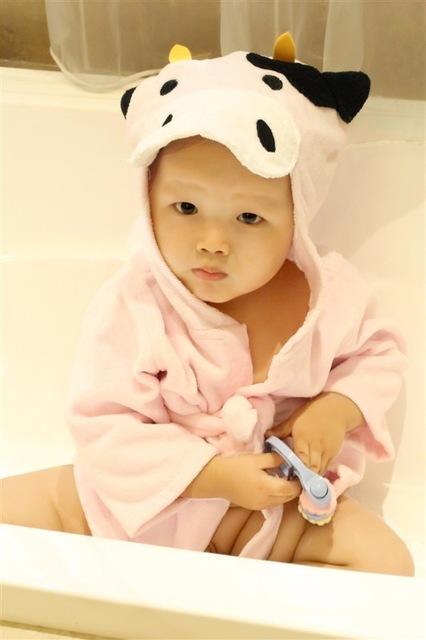 Animal Modeling Baby Bathrobe