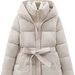 Women's Short Tie-front Warm Coat