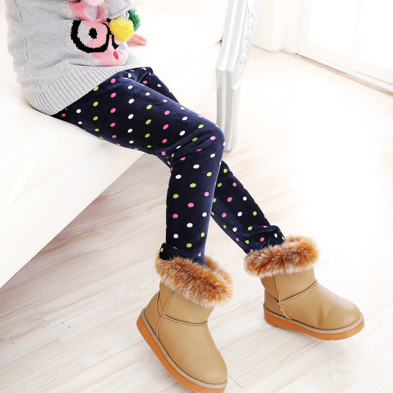 Girls' Multiple Design Warm Leggings
