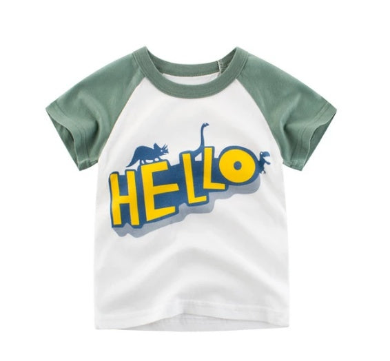 Boys Cotton Short Sleeves T-shirt