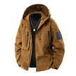 New Trendy Men's Windbreaker Slim Hooded Shoulder Patch Outdoor Jacket