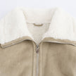 Threaded Hem Loose Fleece Warm Thickened Short Jacket For Women