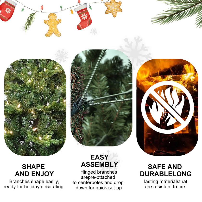 Pre-Lit PVC Christmas Tree