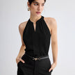 Sleeveless Halter Neck Top