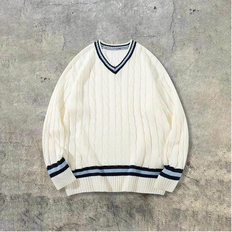 American Style V-neck Sweater