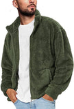Casual Men's Solid Mink Cardigan