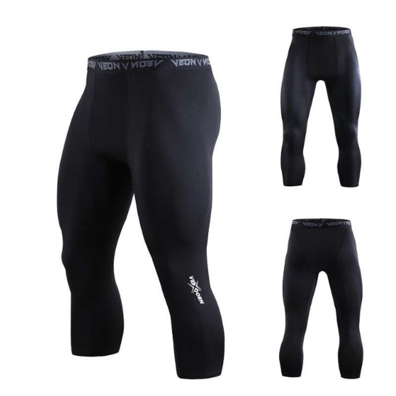Men's Tight Sports Training Breathable High Elasticity Compression Fitness Pants