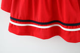 Baby collar Striped Long-sleeved dress