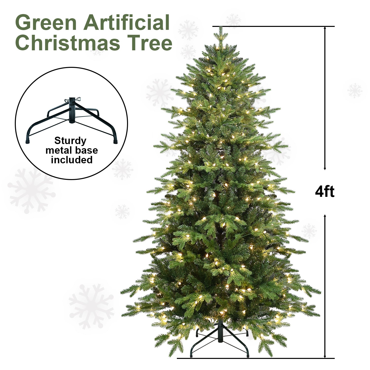 Pre-Lit PVC Christmas Tree