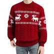 Men's Christmas Round Neck Knitwear Sweater Coat