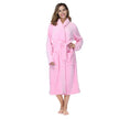 Women's Bathrobe Ladies Fleece Plush Warm Long Robes Fleece Nightgown Sleepwear