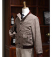 Tweed Stand-collar Single-breasted Light Luxury Retro Slim-fit Coat