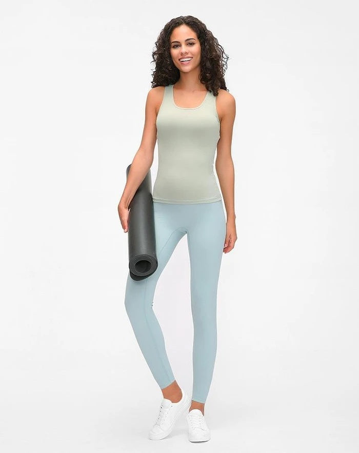 Hip-lifting thin fitness pants