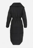Belted Knee-length Down Jacket