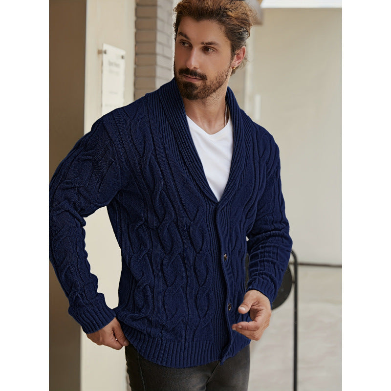 Printed Knitted Casual Long Sleeve Cardigan