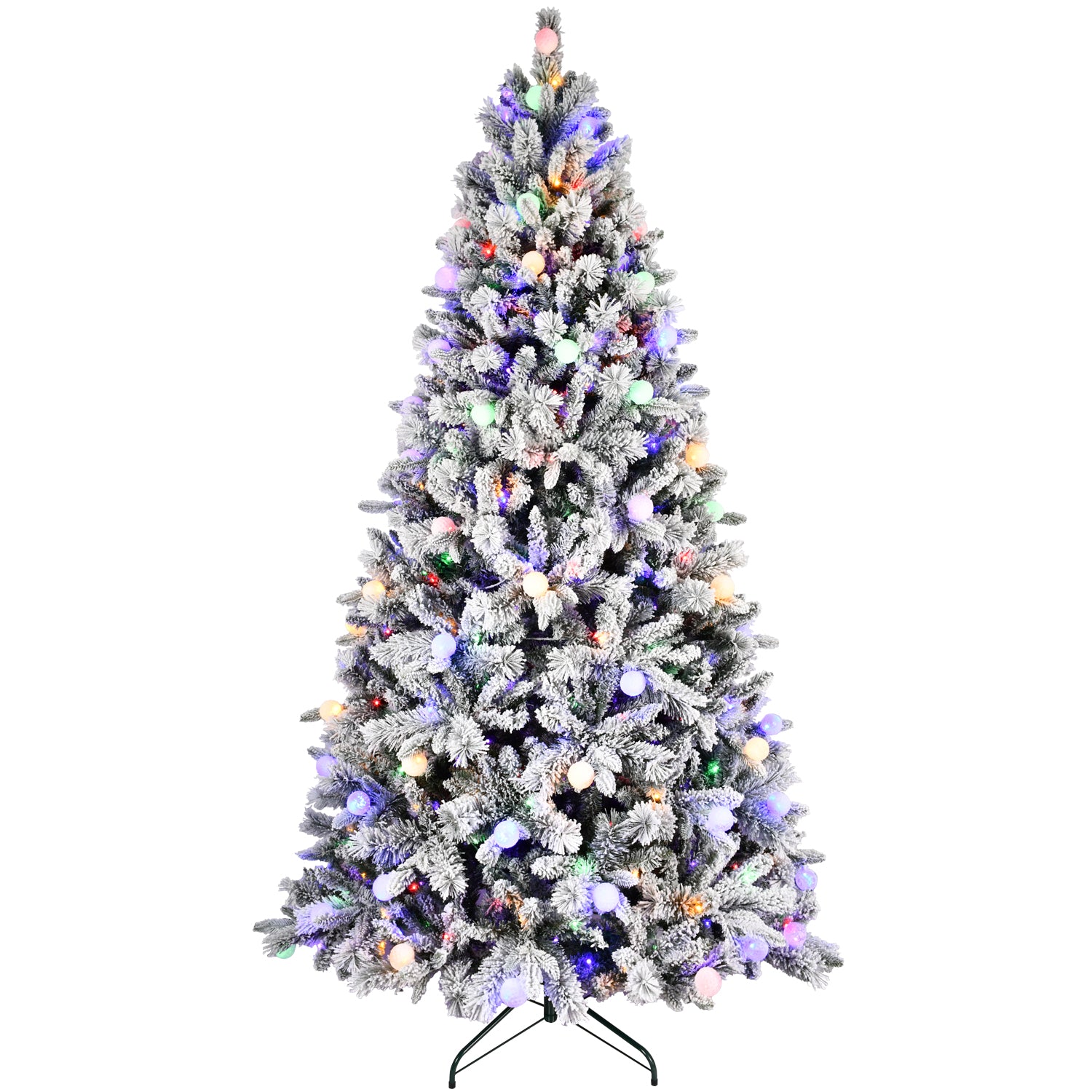 Pre-Lit Snow Flake Christmas Tree