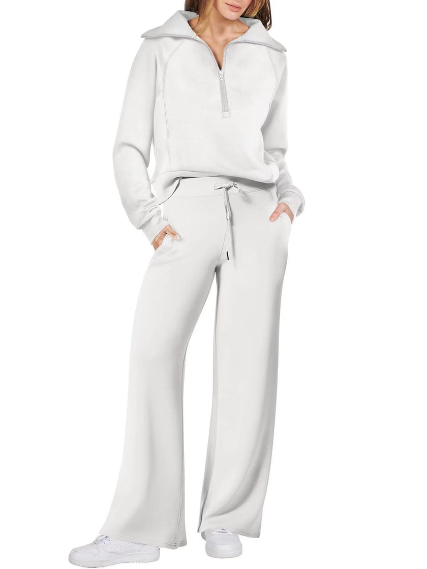 Half Zip Casual Lounge Set
