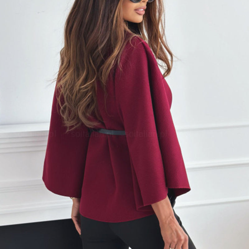 Women's Batwing Sleeve Cape Coat