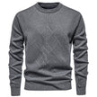 Fleece-lined Thick Round Neck Knitted Cardigan