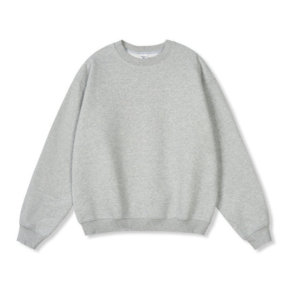 Men's Solid Color Fleece-lined Jumper