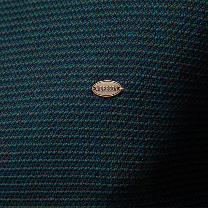 Men's Standing Collar Half Zipper Cotton Sweater