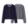 Women's Pleated Lace Collar Jacket