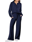 Half Zip Casual Lounge Set