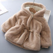 Baby Girl Winter Velvet Furs Jacket