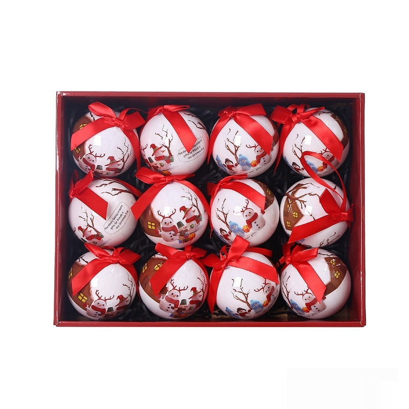 Exquisite Pattern Christmas Tree Ornament Ball