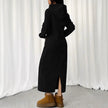 Casual Long Sleeve Drawstring Hoodie Dress
